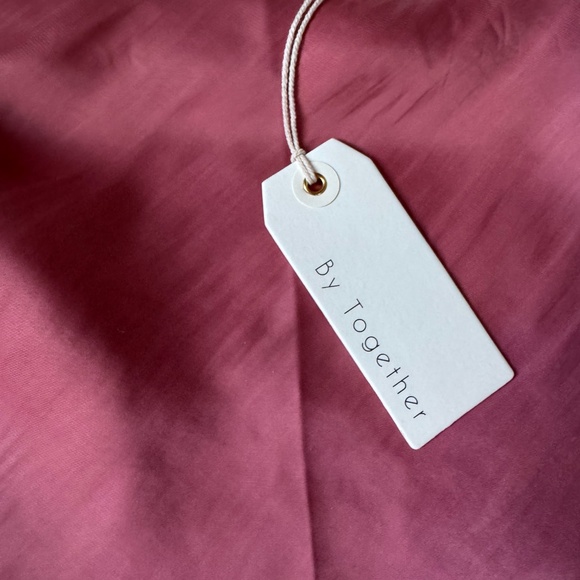 By Together Satin Strapless Tube Top Dusty Rose Mauve, Size Medium, NWT - Picture 4 of 12